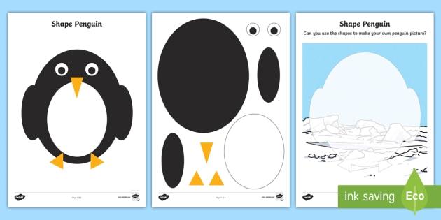 penguin shape photo