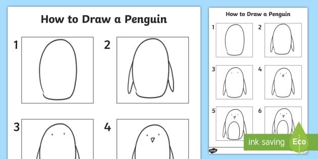 t-t-28826-how-to-draw-a-penguin-activity-sheet- ver 1 photo