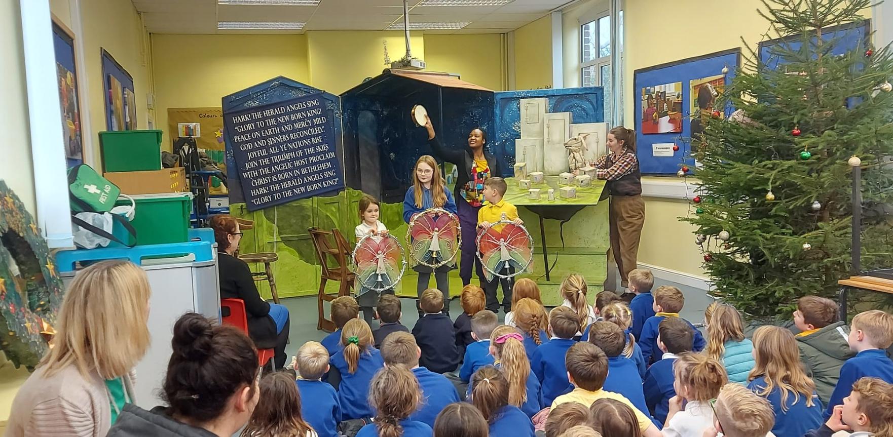 Learning about the first Christmas.